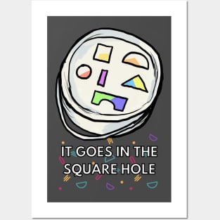 square hole tshirt Posters and Art